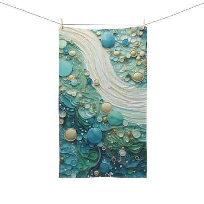 Seafoam Bubbles Hand Towel