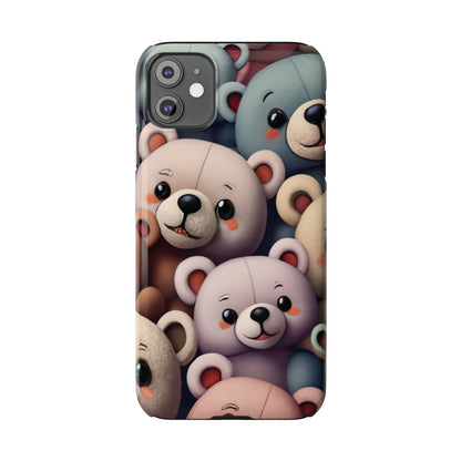 Teddy Bears I phone Slim Phone Cases