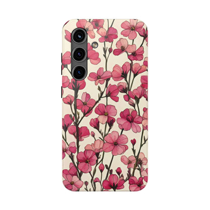 Pink Blossoms Tough Phone Case for iphone & Samsung - Ruppy's Creations