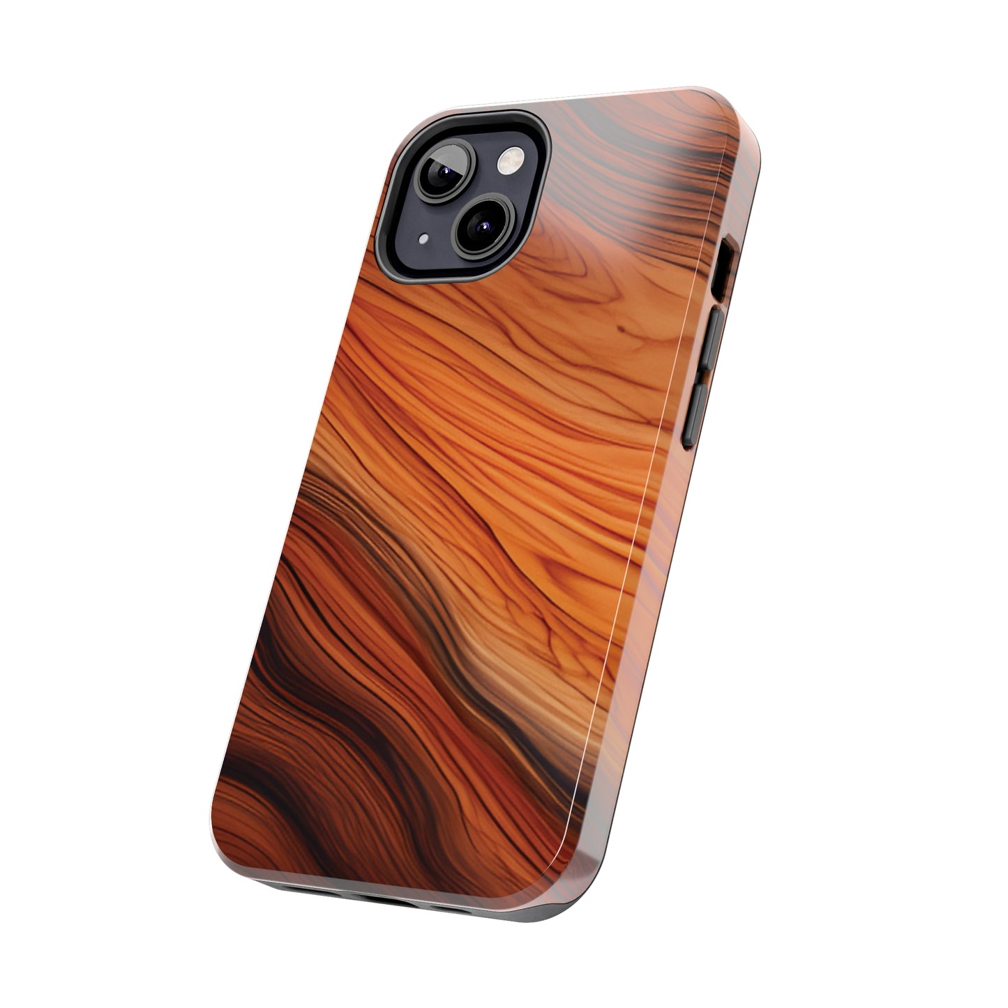 Wood Grain Look Tough Phone Case