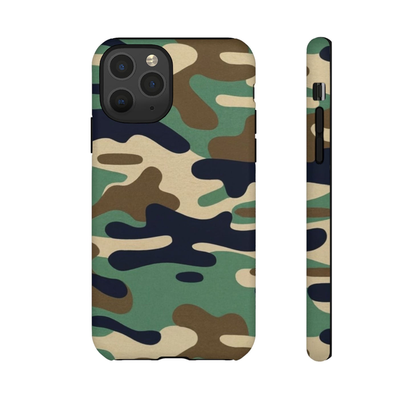 Camouflage Tough Phone Case for I phone, Samsung Galaxy and Google Pixel