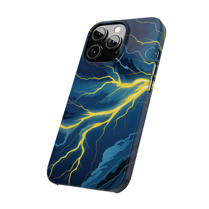 Lightning Strikes Slim Phone Cases