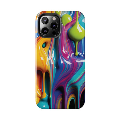 Dripping Paint Tough Phone Case For I Phone