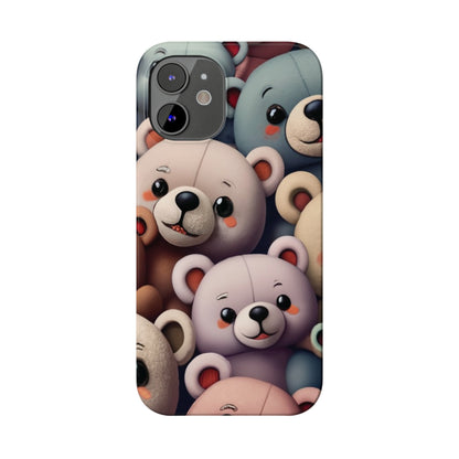 Teddy Bears I phone Slim Phone Cases