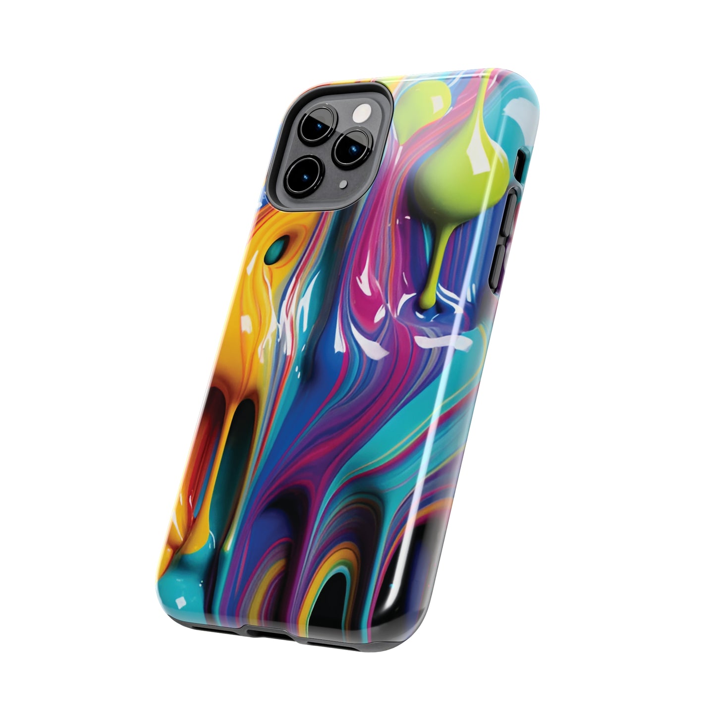 Dripping Paint Tough Phone Case For I Phone