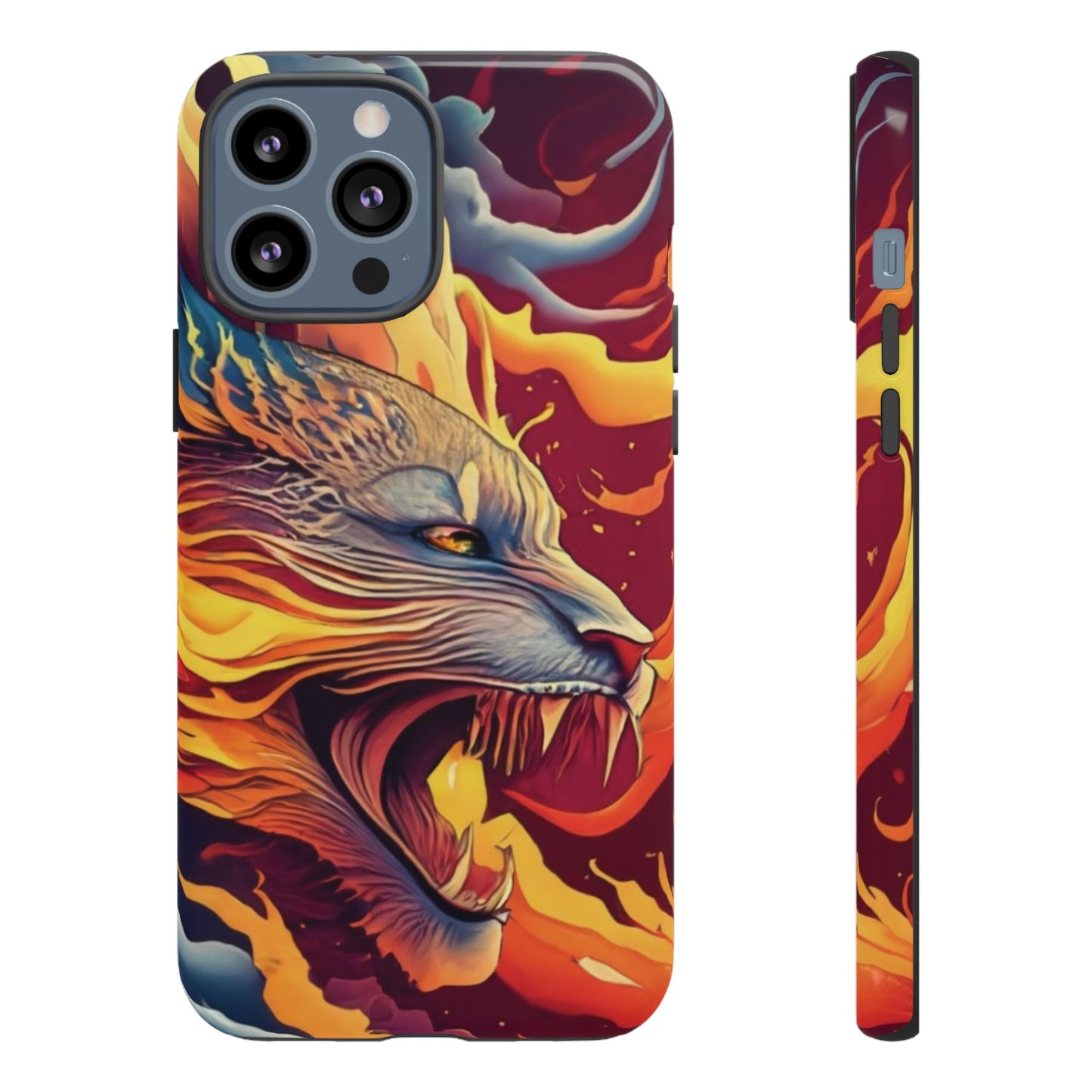 Blazing Beast Cell Phone Tough Case for I Phone, Samsung and Google Pixel