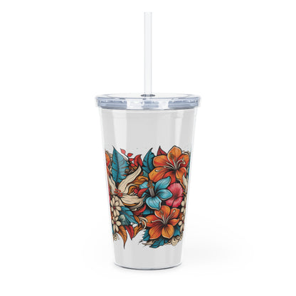 travel cup with straw