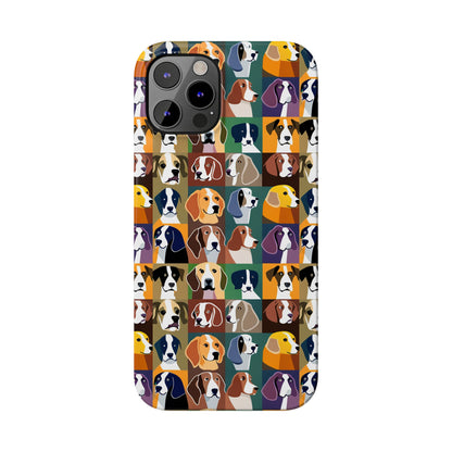 Dog Lovers Print Slim I Phone Case