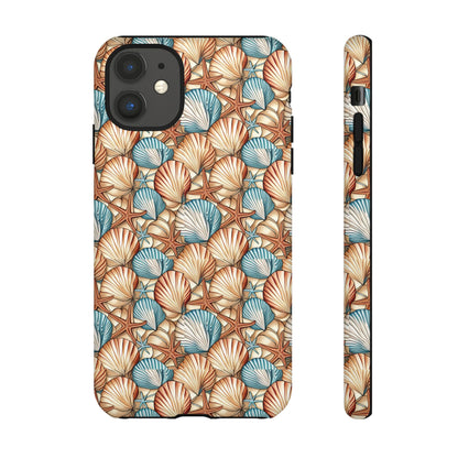 Starfish and Seashells Tough Cell Phone Case - Ruppy's Creations