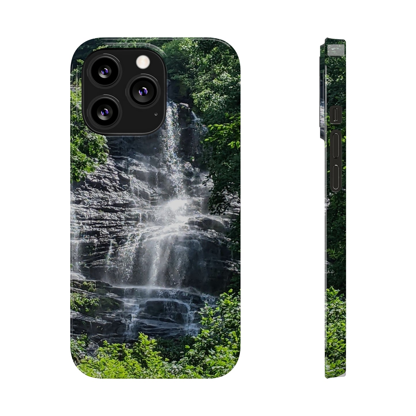 I Phone Waterfall Print Slim Phone Case