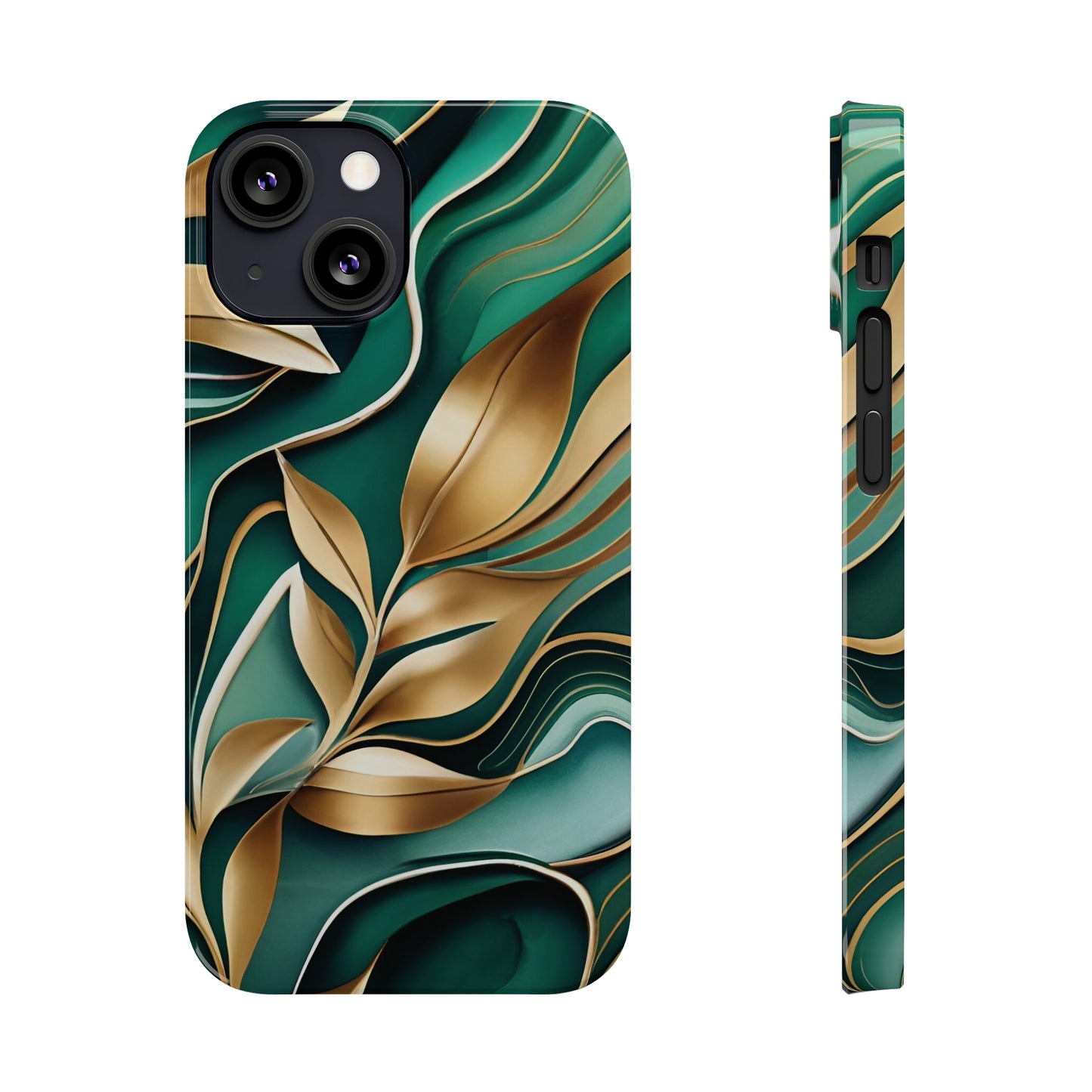 Mystic Leaf Slim Phone Case For I phone