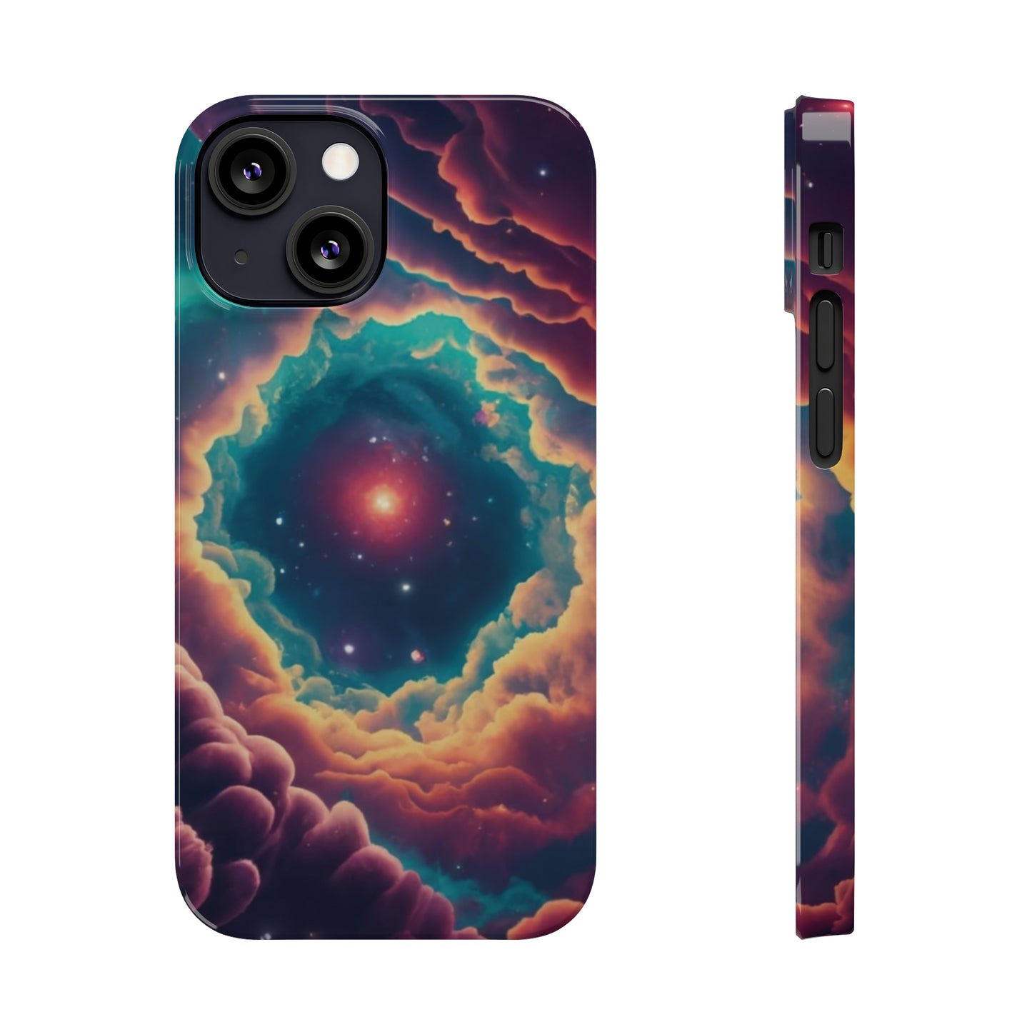 Space Nebula Slim Phone Case For I-phone