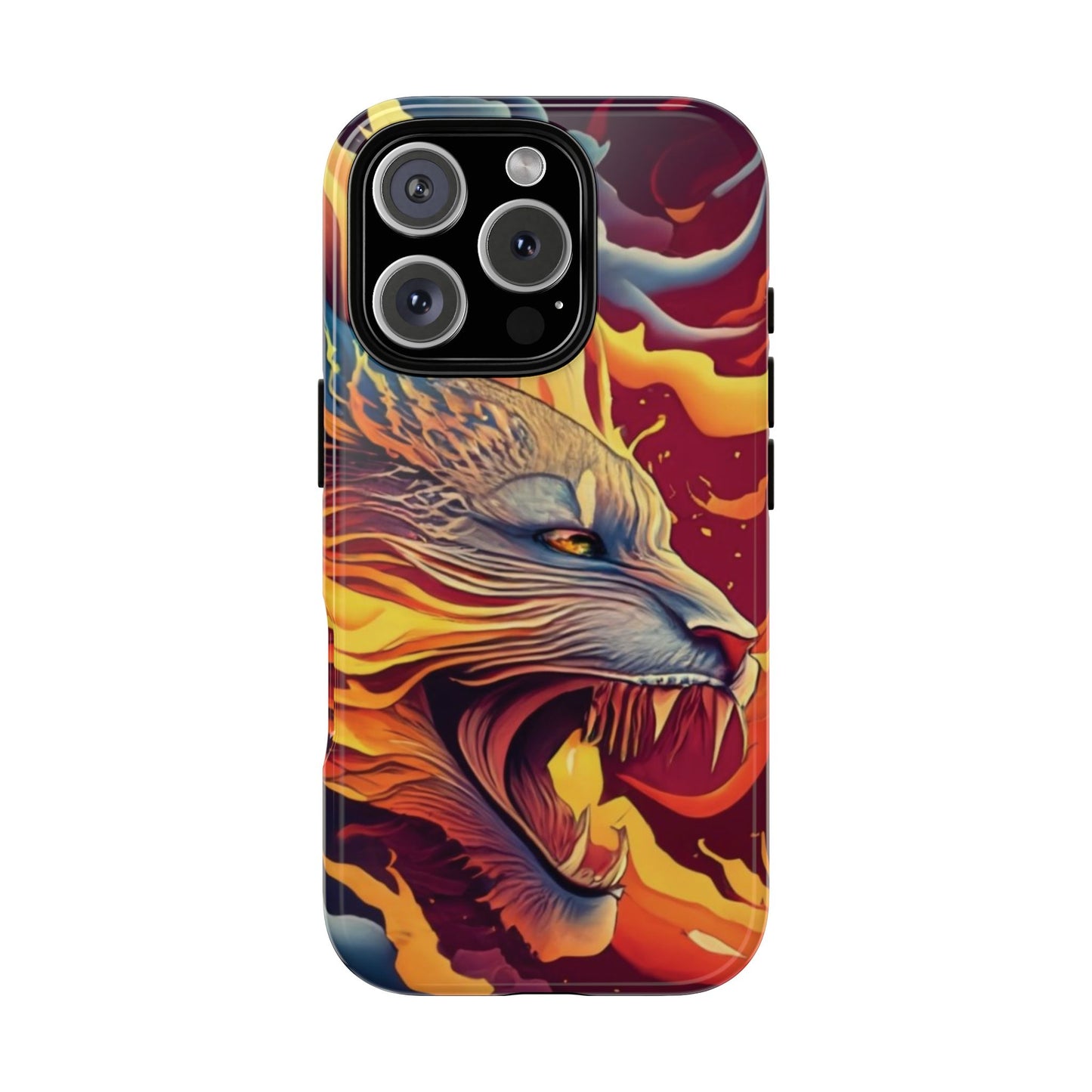 Blazing Beast Cell Phone Tough Case for I Phone, Samsung and Google Pixel