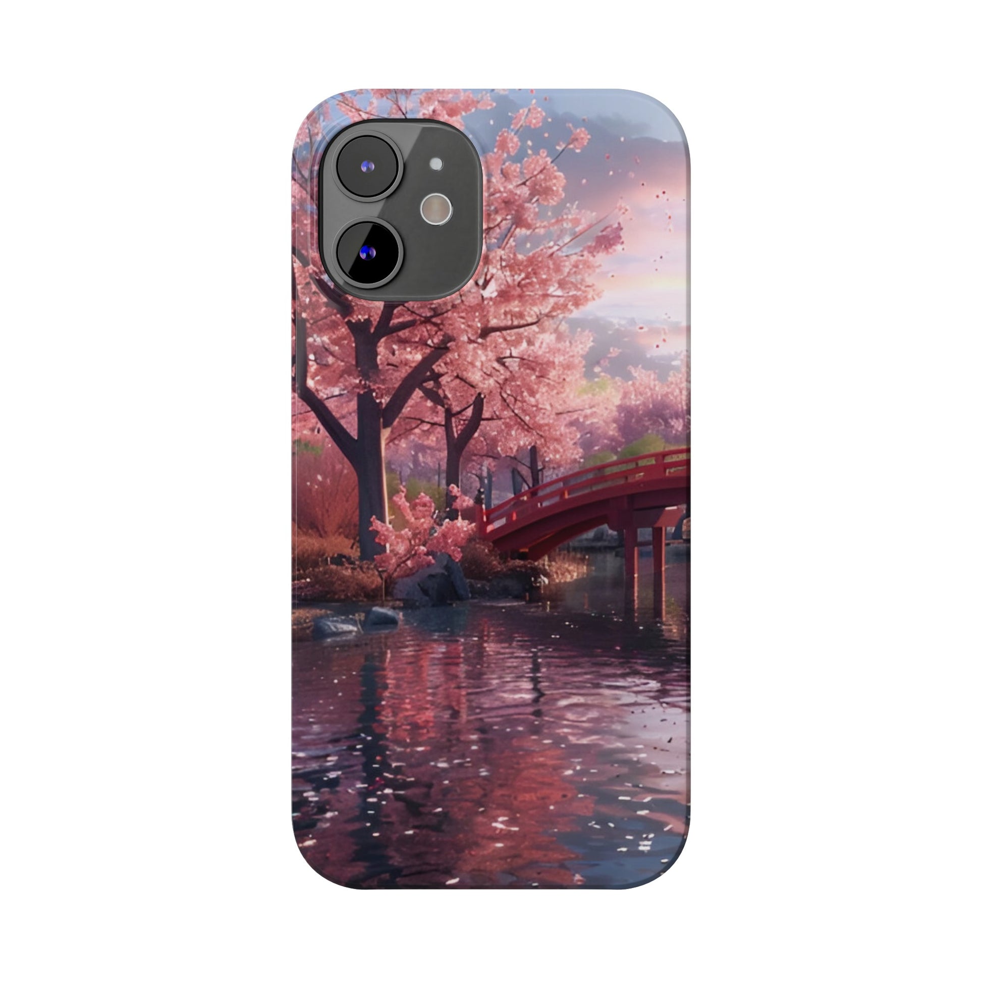 Cherry Blossom Garden Slim iPhone Case - Ruppy's Creations