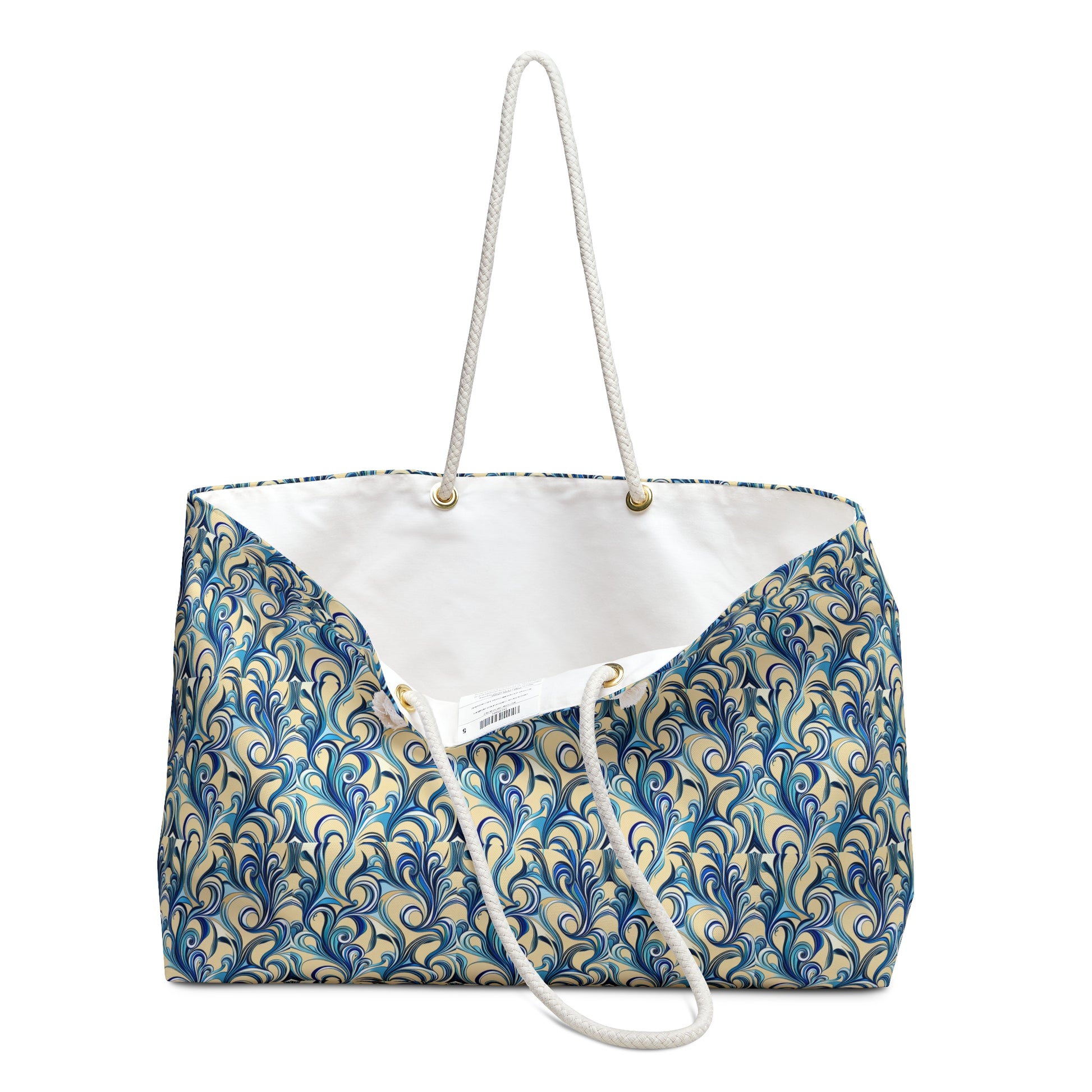 Hues of Blue Vines Weekender Bag - Ruppy's Creations