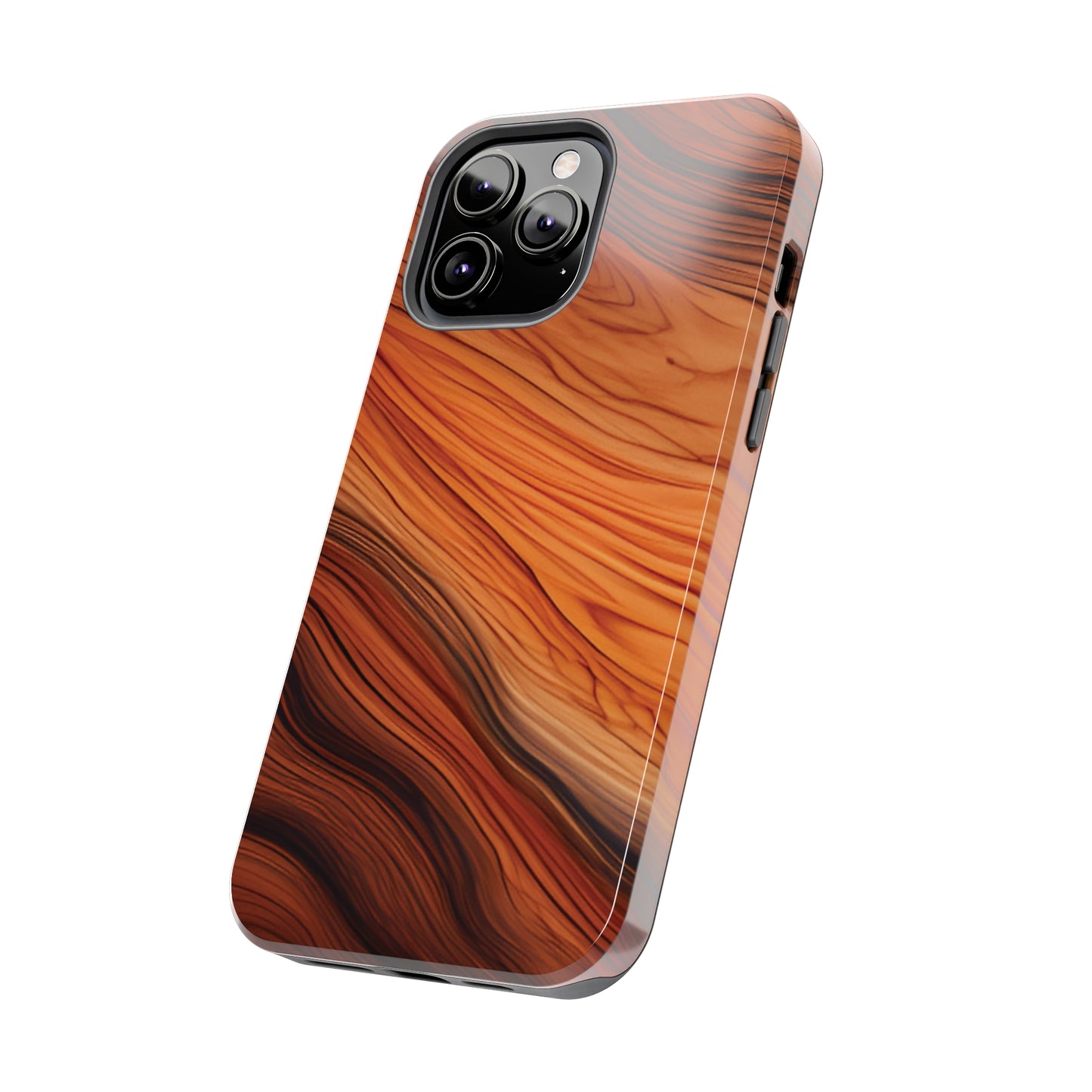 Wood Grain Look Tough Phone Case