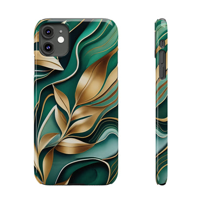 Mystic Leaf Slim Phone Case For I phone