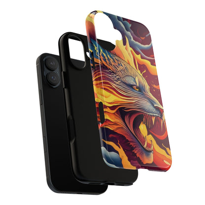 Blazing Beast Cell Phone Tough Case for I Phone, Samsung and Google Pixel