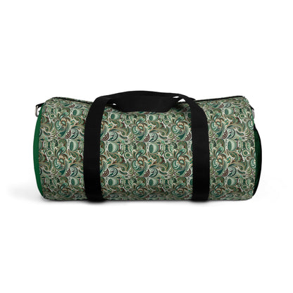 Green Paisley Duffel Bag