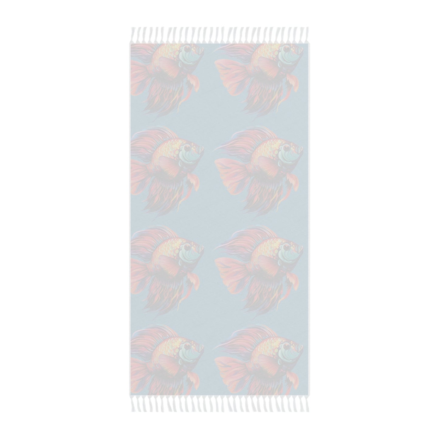 Tropical Fish on Turquoise Boho Beach Cloth