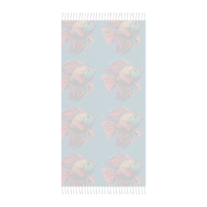 Tropical Fish on Turquoise Boho Beach Cloth