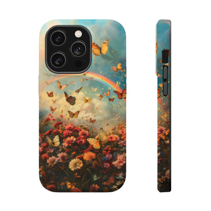 Butterflies & Rainbow MagSafe iphone Case - Ruppy's Creations