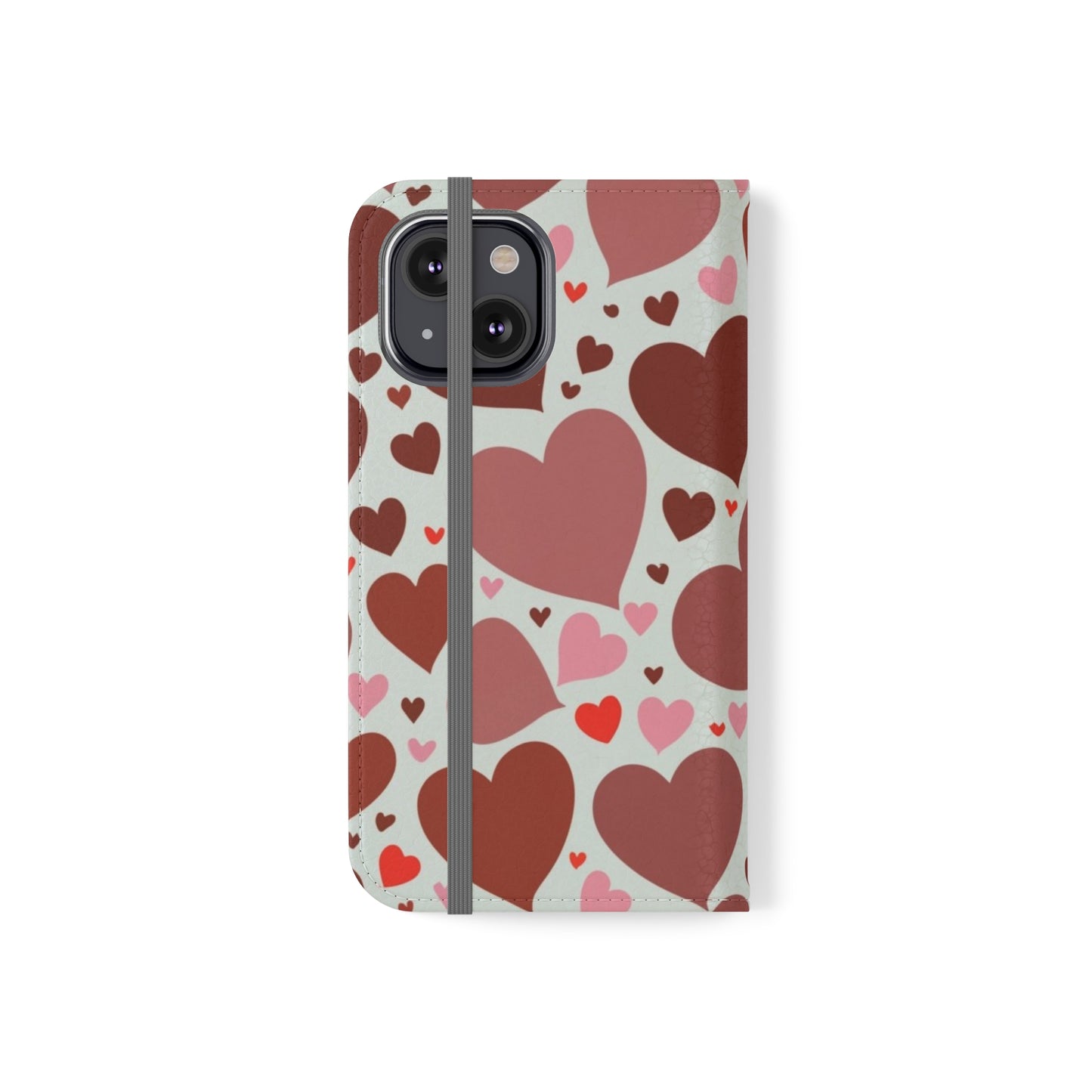 Hearts Folio Phone Case