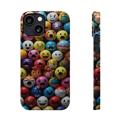 Emoji fun Slim Phone Cases