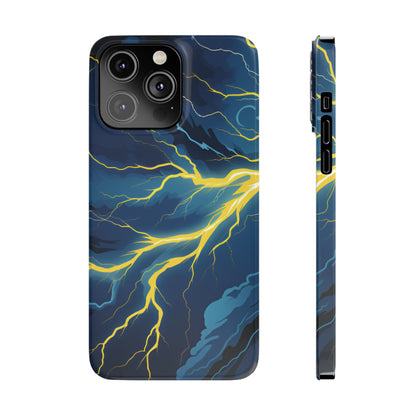 Lightning Strikes Slim Phone Cases