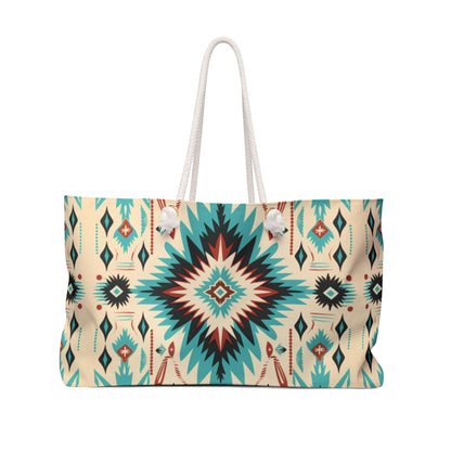 Navajo Weave Print Weekender Bag - Ruppy's Creations