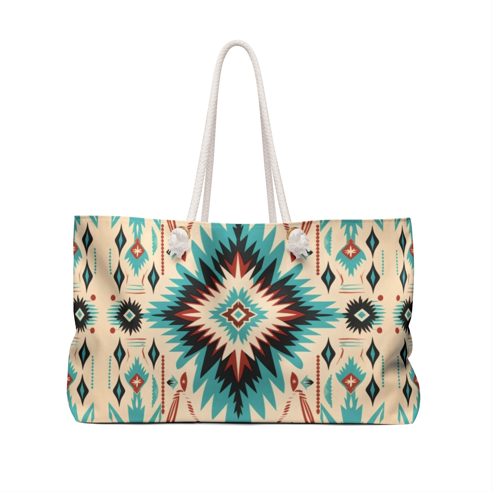 Navajo Weave Print Weekender Bag - Ruppy's Creations