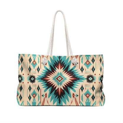 Navajo Weave Print Weekender Bag - Ruppy's Creations