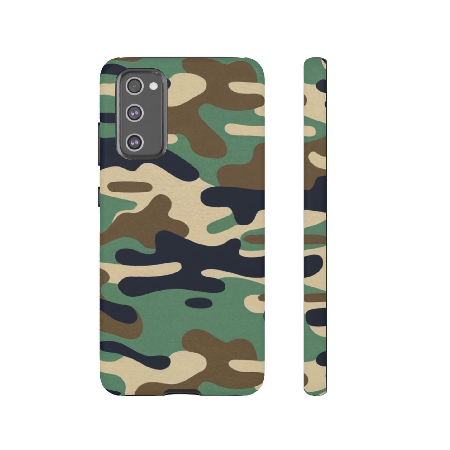 Camouflage Tough Phone Case for I phone, Samsung Galaxy and Google Pixel