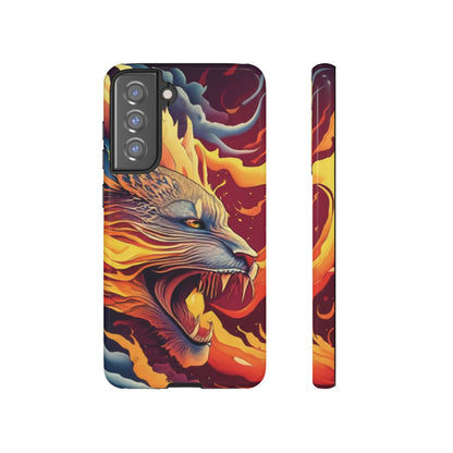 Blazing Beast Cell Phone Tough Case for I Phone, Samsung and Google Pixel