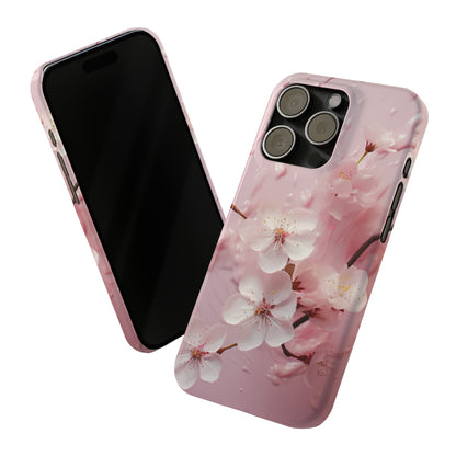 Cherry Blossom Slim Phone Case For I-PHone