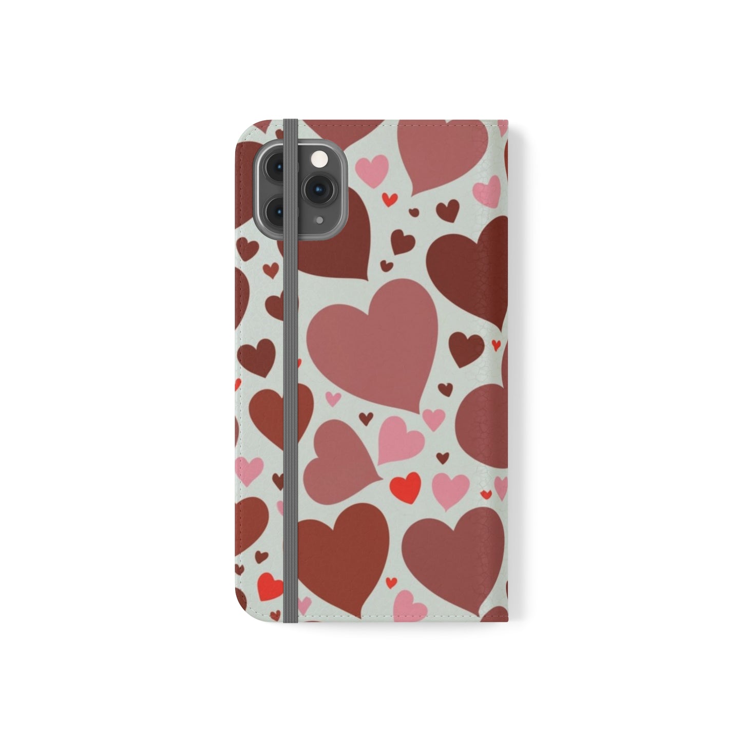 Hearts Folio Phone Case