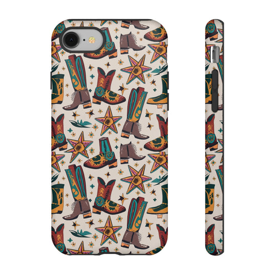 Cowboy Boots I Phone, Samsung, Google Pixel Tough Case - Ruppy's Creations