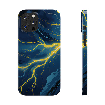 Lightning Strikes Slim Phone Cases