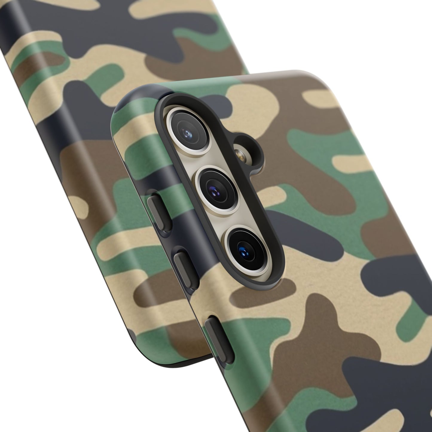 Camouflage Tough Phone Case for I phone, Samsung Galaxy and Google Pixel