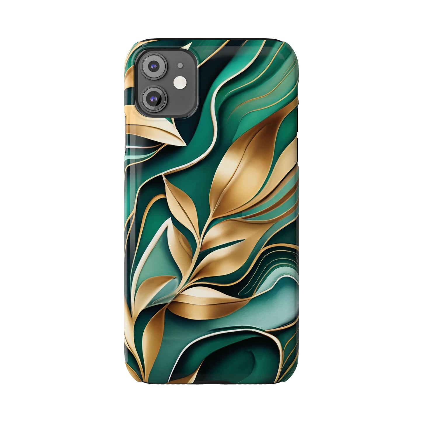 Mystic Leaf Slim Phone Case For I phone