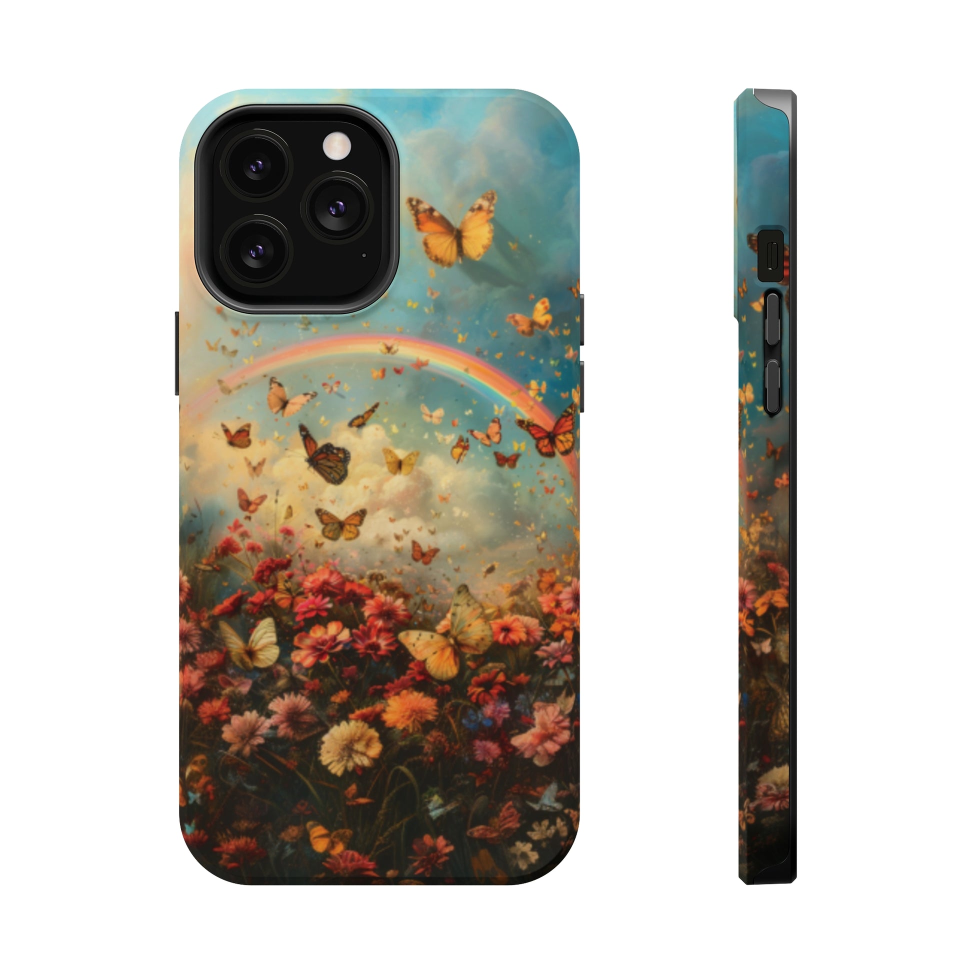 Butterflies & Rainbow MagSafe iphone Case - Ruppy's Creations