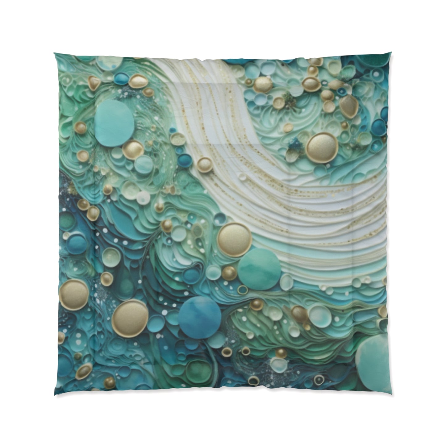 Seafoam Bubbles Comforter