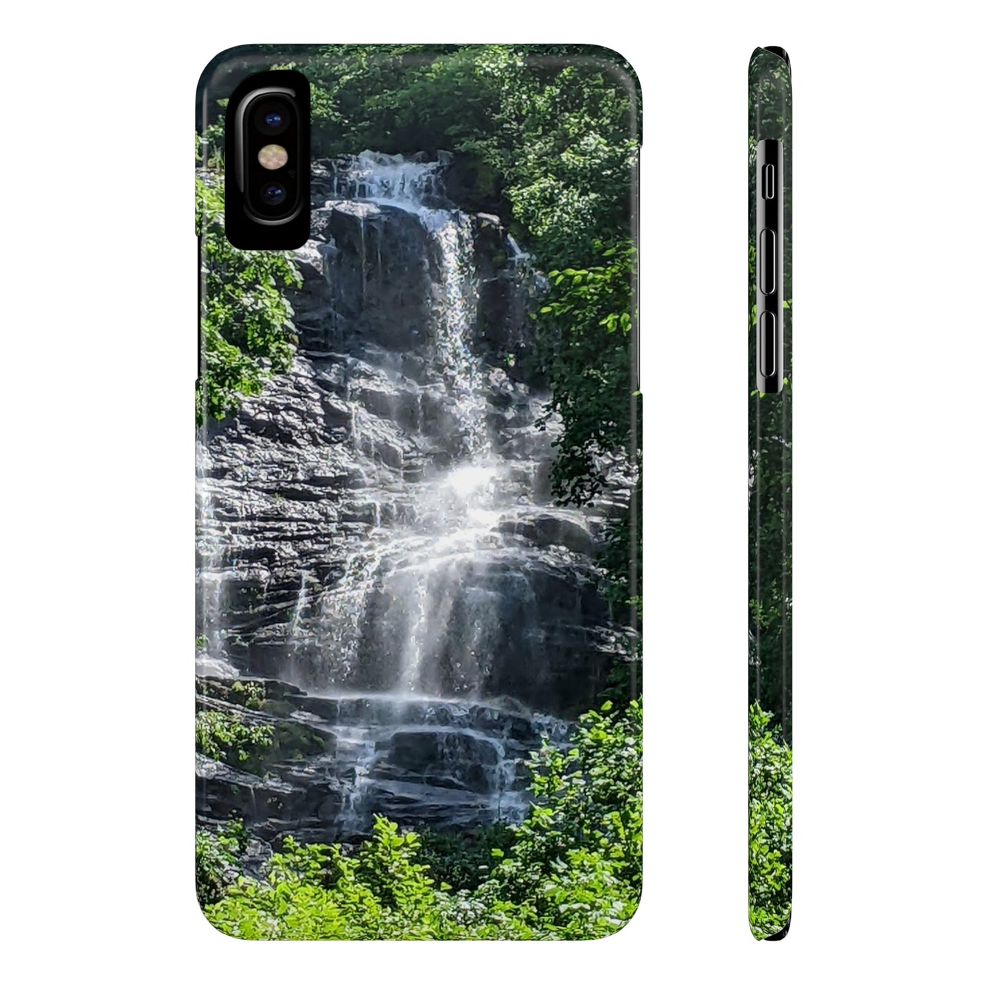 I Phone Waterfall Print Slim Phone Case