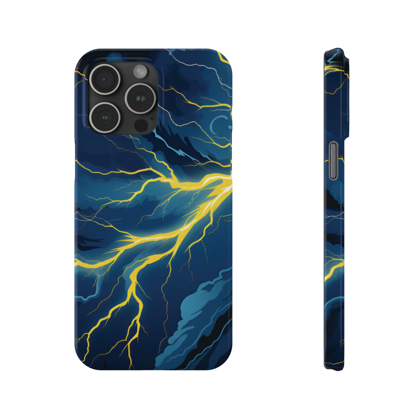 Lightning Strikes Slim Phone Cases