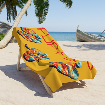 cute design beach towel