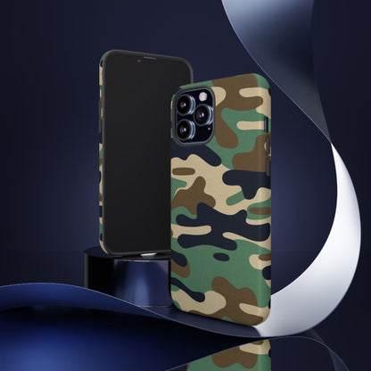 Camouflage Tough Phone Case for I phone, Samsung Galaxy and Google Pixel