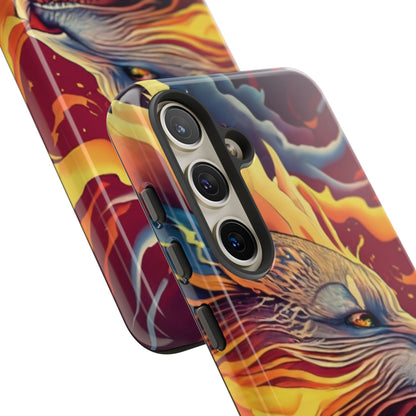 Blazing Beast Cell Phone Tough Case for I Phone, Samsung and Google Pixel