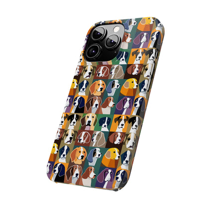 Dog Lovers Print Slim I Phone Case