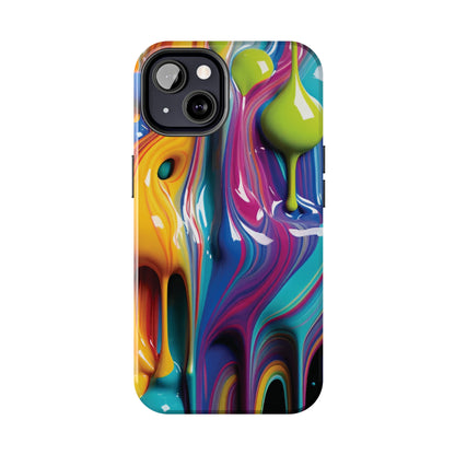 Dripping Paint Tough Phone Case For I Phone