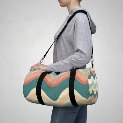 Chevron Print Duffel Bag